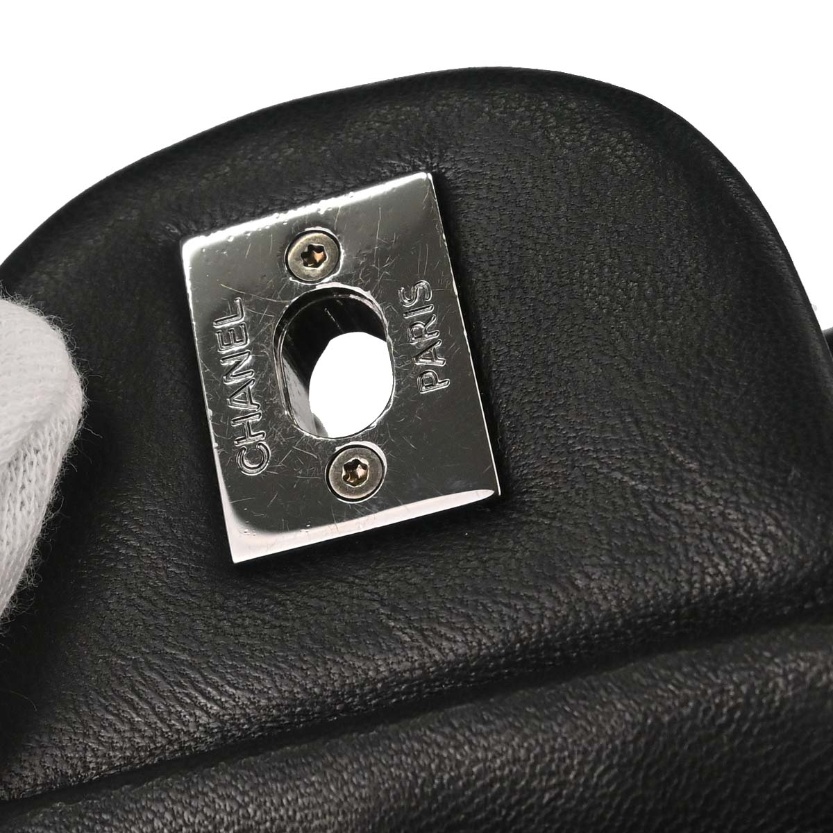 Chanel 2011 Black Tweed Lambskin Patchwork Stitch Shoulder Bag