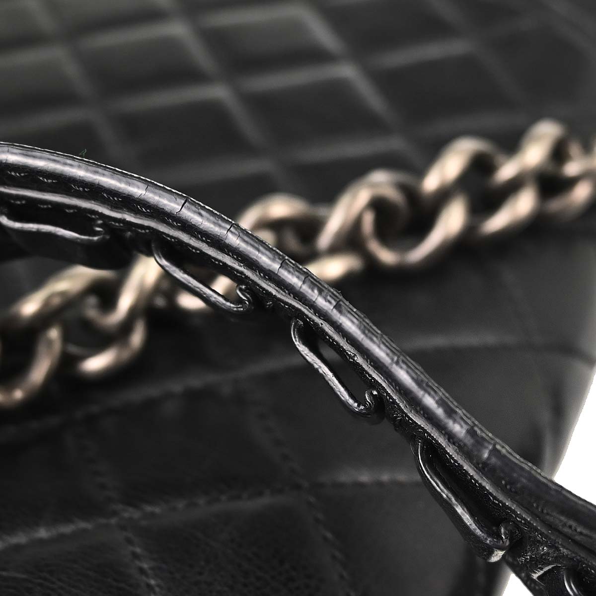 Chanel 2014 Black Calfskin Pony Hair Paris-Dallas Saddle Shoulder Bag