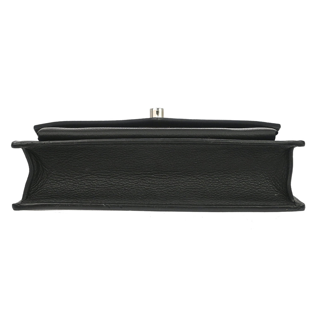 Louis Vuitton 2019 Black Calfskin Pochette Lockme Shoulder Bag M63471