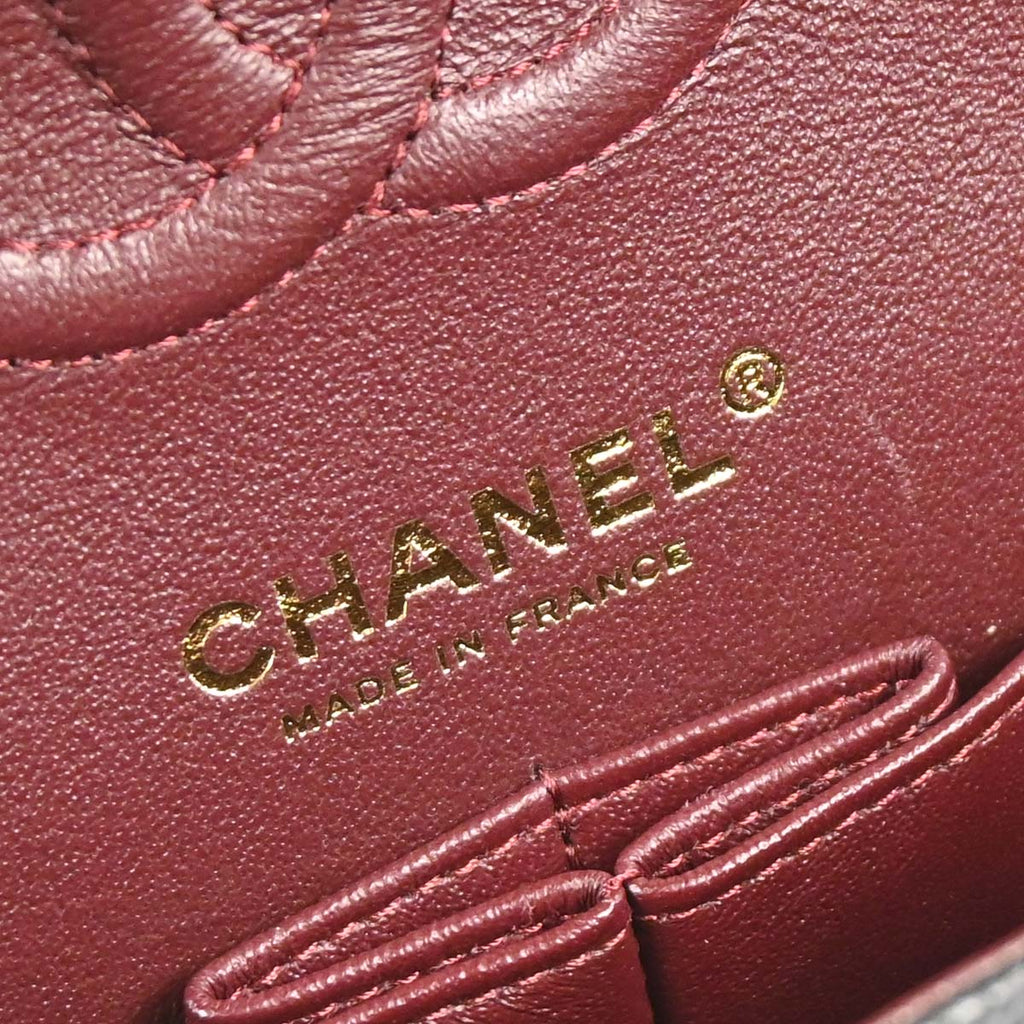 Chanel 2019 Black Caviar Skin Small Classic Double Flap Shoulder Bag