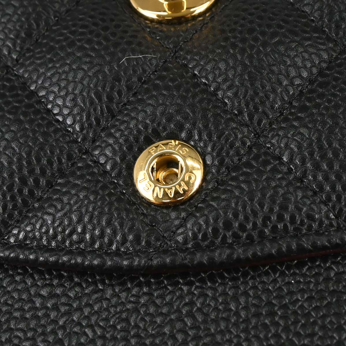Chanel 2019 Black Caviar Skin Small Classic Double Flap Shoulder Bag