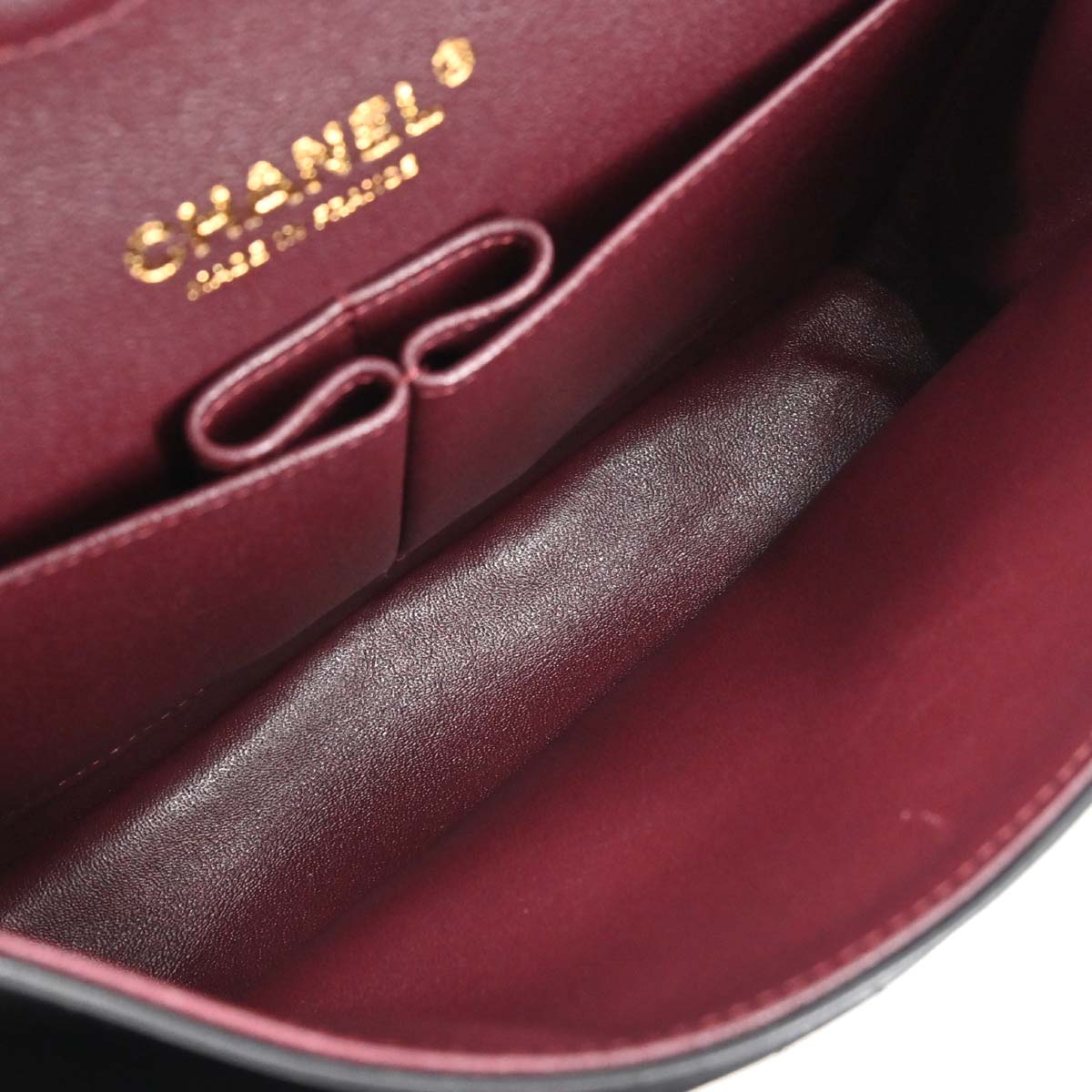 Chanel 2018-2019 Black Lambskin Medium Classic Double Flap Shoulder Bag