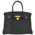 Hermes 2016 Black Togo Birkin 30 Handbag