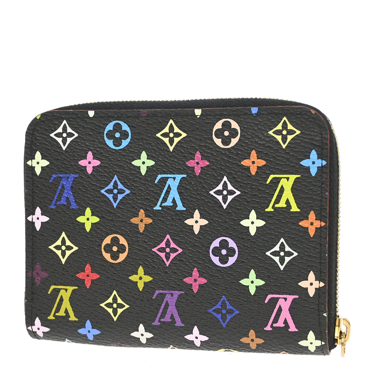 Louis Vuitton 2012 Black Multicolor Zippy Coin Purse Wallet M93740