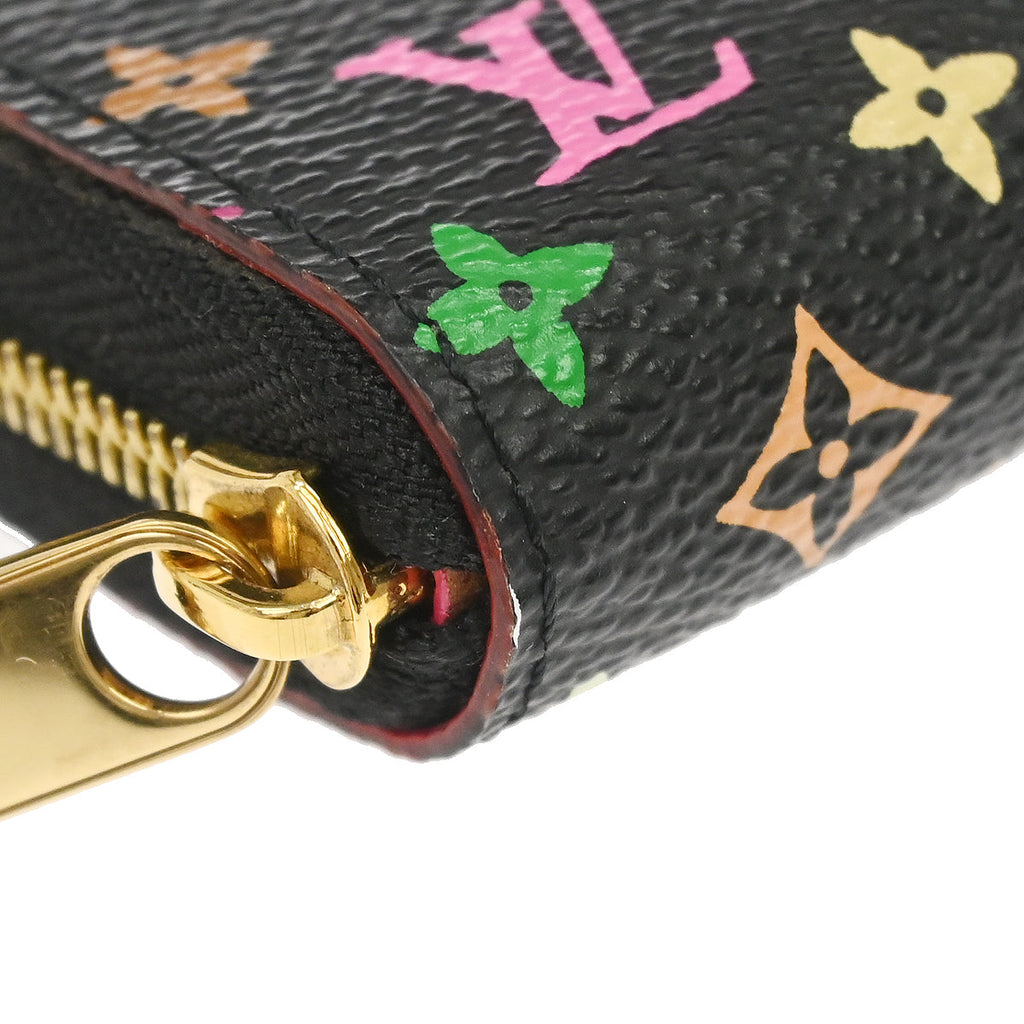 Louis Vuitton 2012 Black Multicolor Zippy Coin Purse Wallet M93740