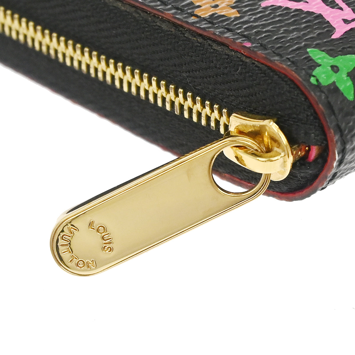 Louis Vuitton 2012 Black Multicolor Zippy Coin Purse Wallet M93740