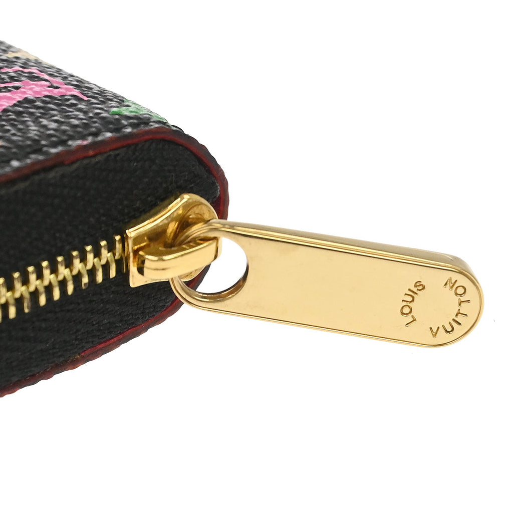 Louis Vuitton 2012 Black Multicolor Zippy Coin Purse Wallet M93740