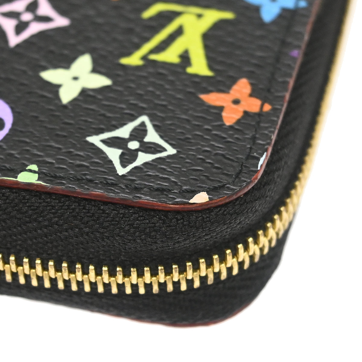 Louis Vuitton 2012 Black Multicolor Zippy Coin Purse Wallet M93740