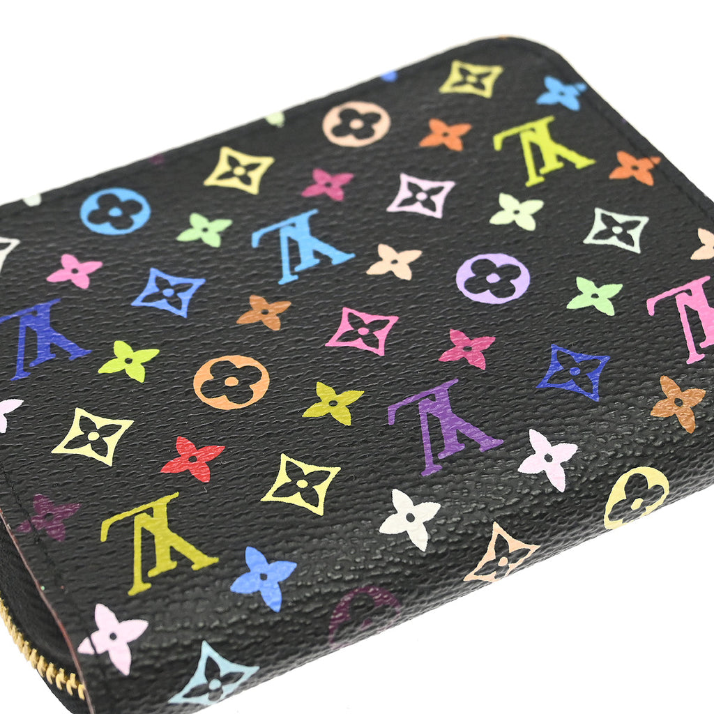 Louis Vuitton 2012 Black Multicolor Zippy Coin Purse Wallet M93740