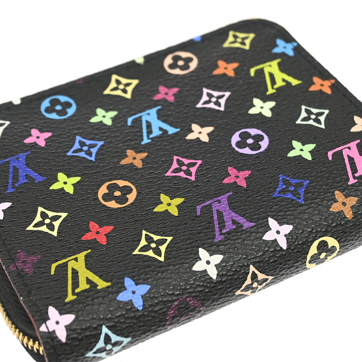 Louis Vuitton 2012 Black Multicolor Zippy Coin Purse Wallet M93740