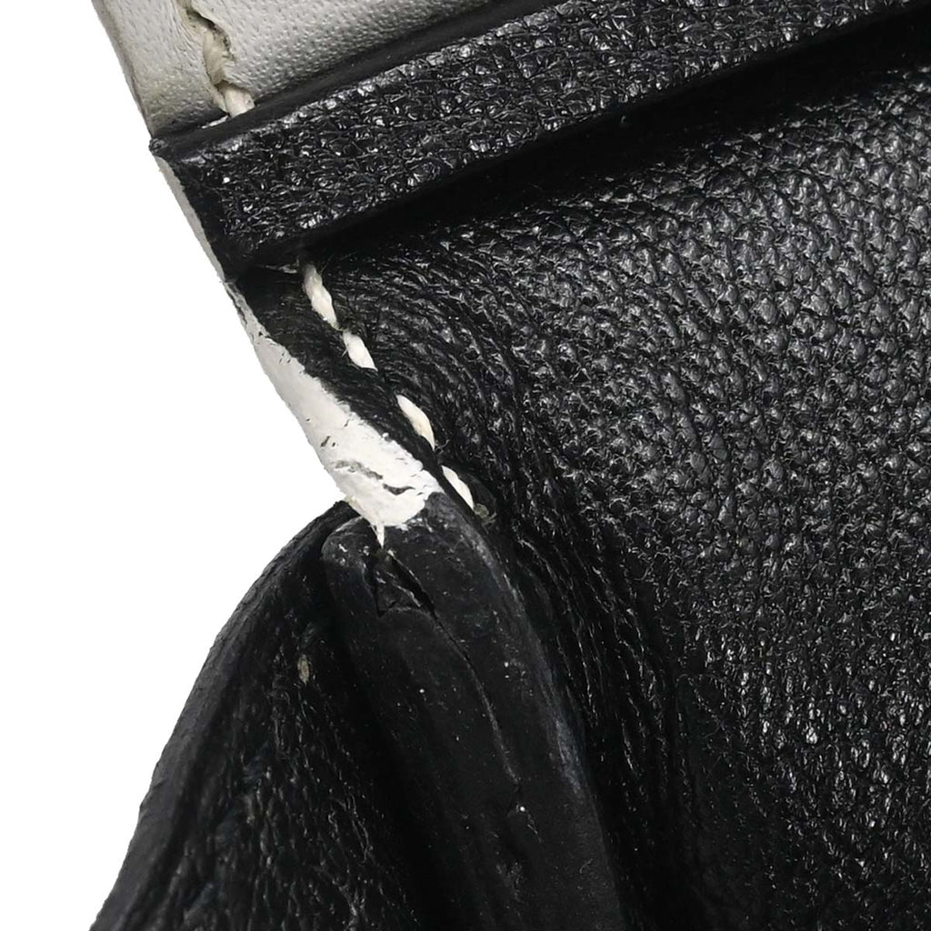 Hermes 2017 White Black Togo Birkin 30 Handbag
