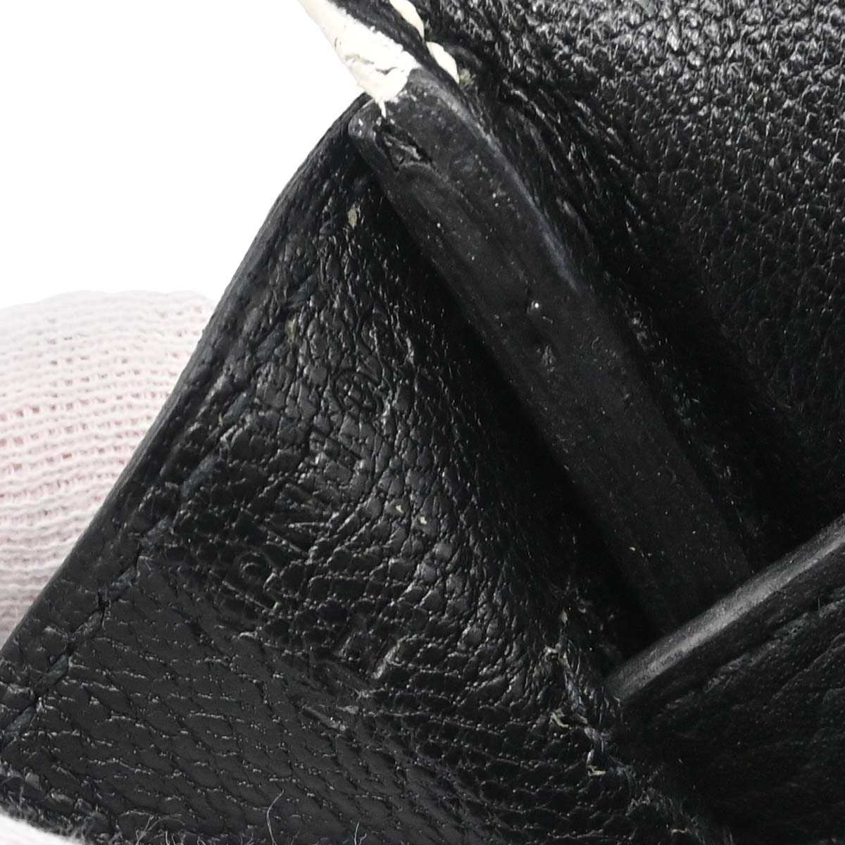 Hermes 2017 White Black Togo Birkin 30 Handbag