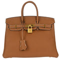 Hermes Gold Togo Birkin 25 Handbag