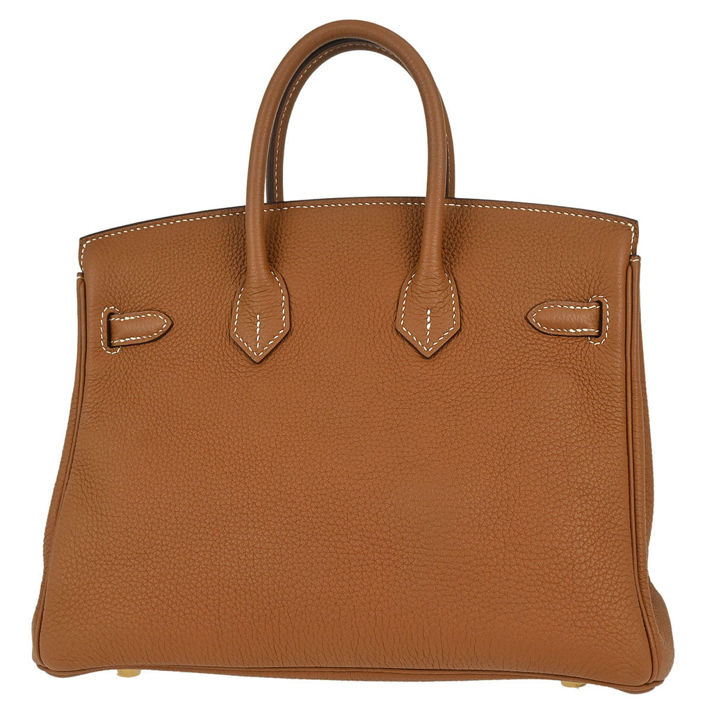 Hermes Gold Togo Birkin 25 Handbag