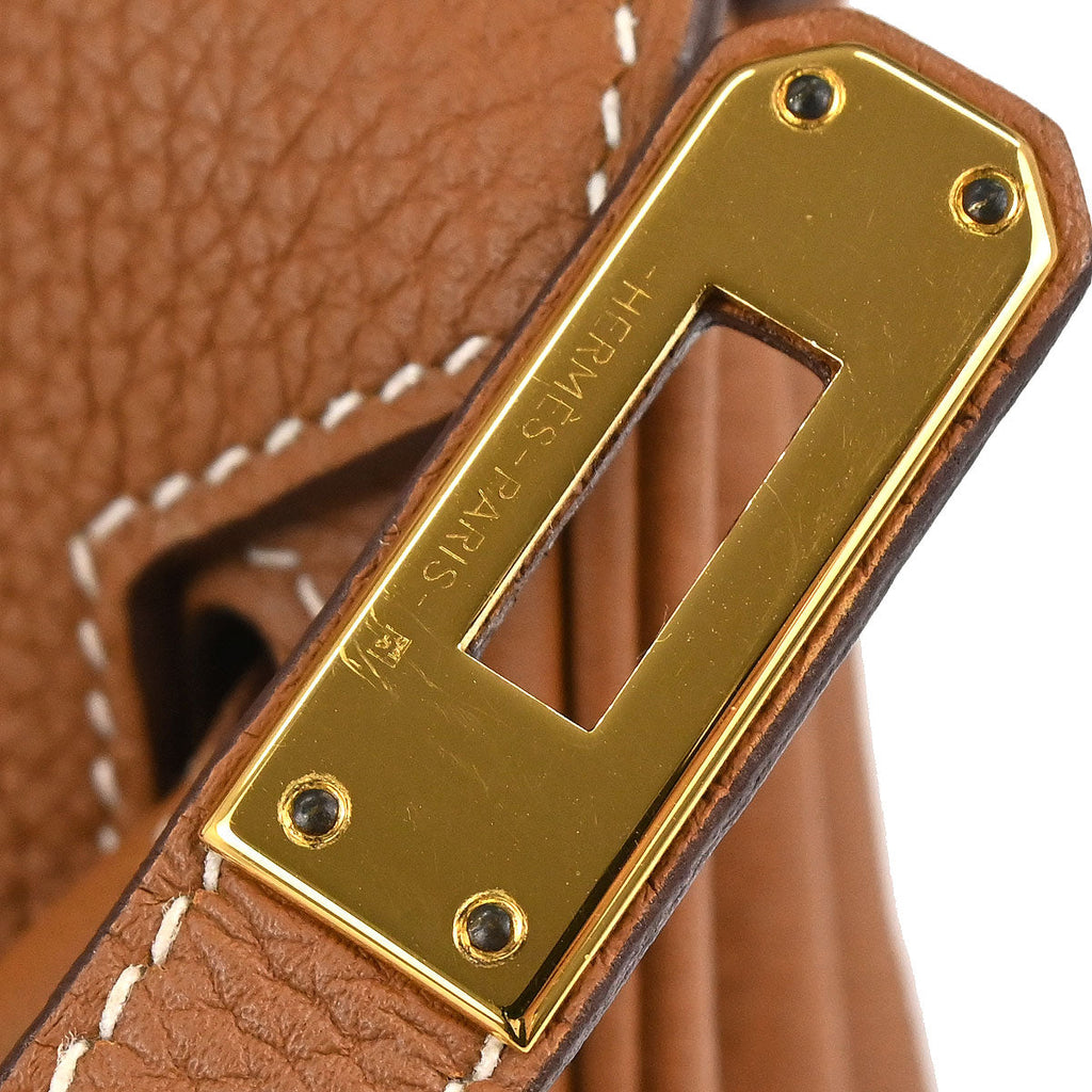 Hermes Gold Togo Birkin 25 Handbag