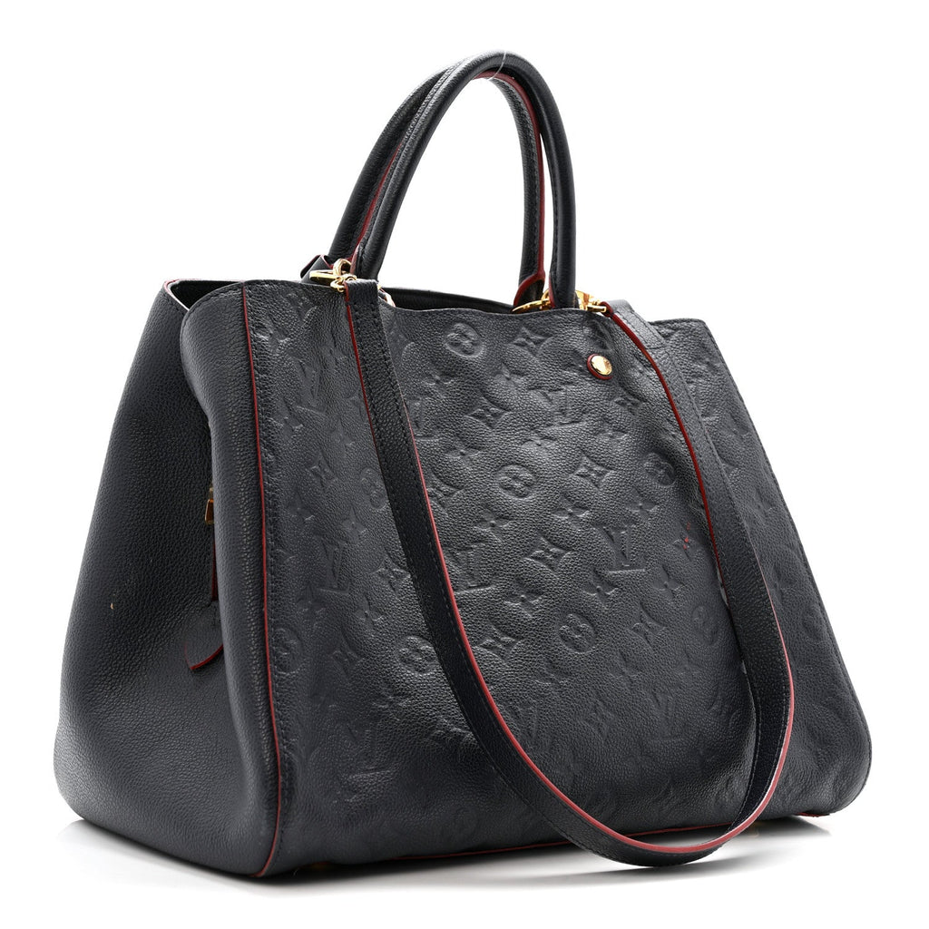 Louis Vuitton Empreinte Montaigne MM Marine Rouge