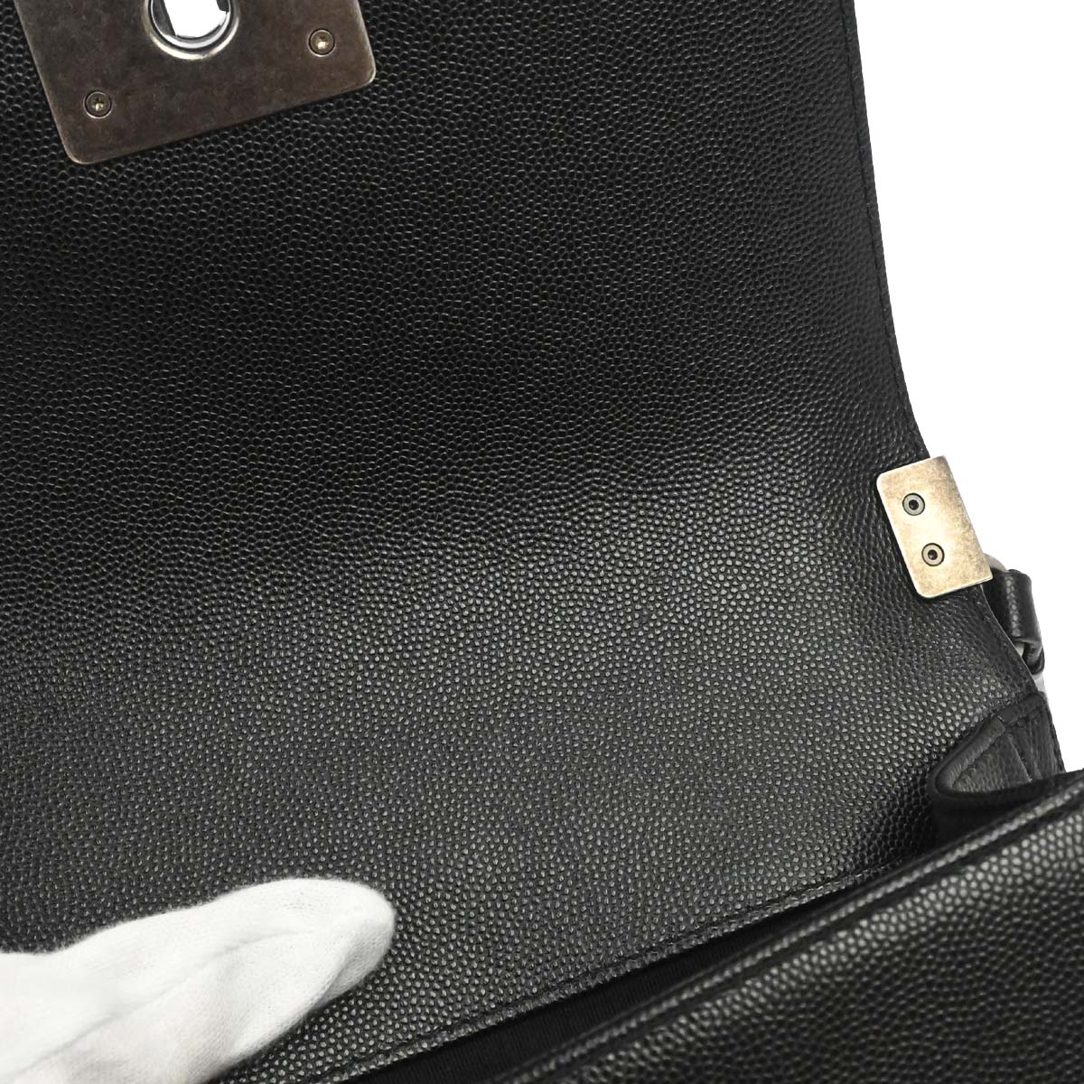 Boy Chanel Black Caviar Skin Small Chain Shoulder Bag