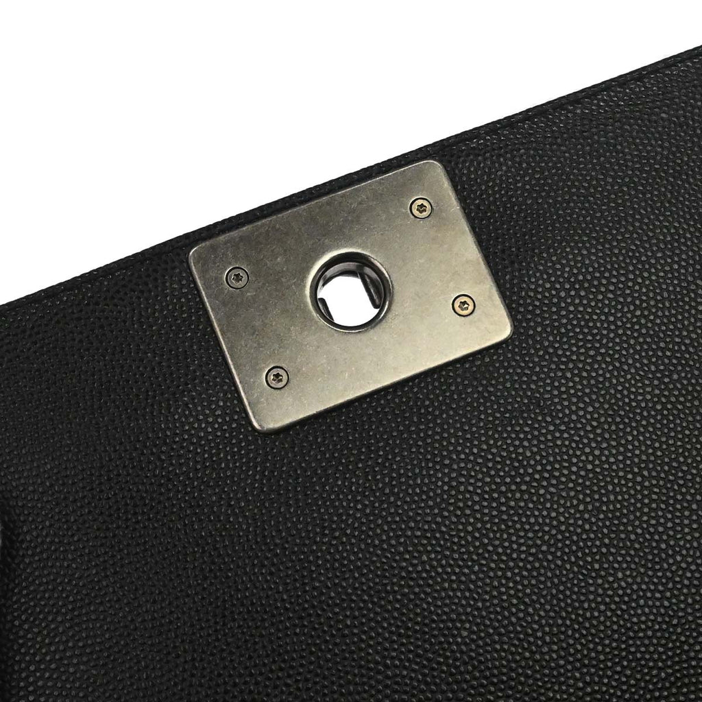 Boy Chanel Black Caviar Skin Small Chain Shoulder Bag