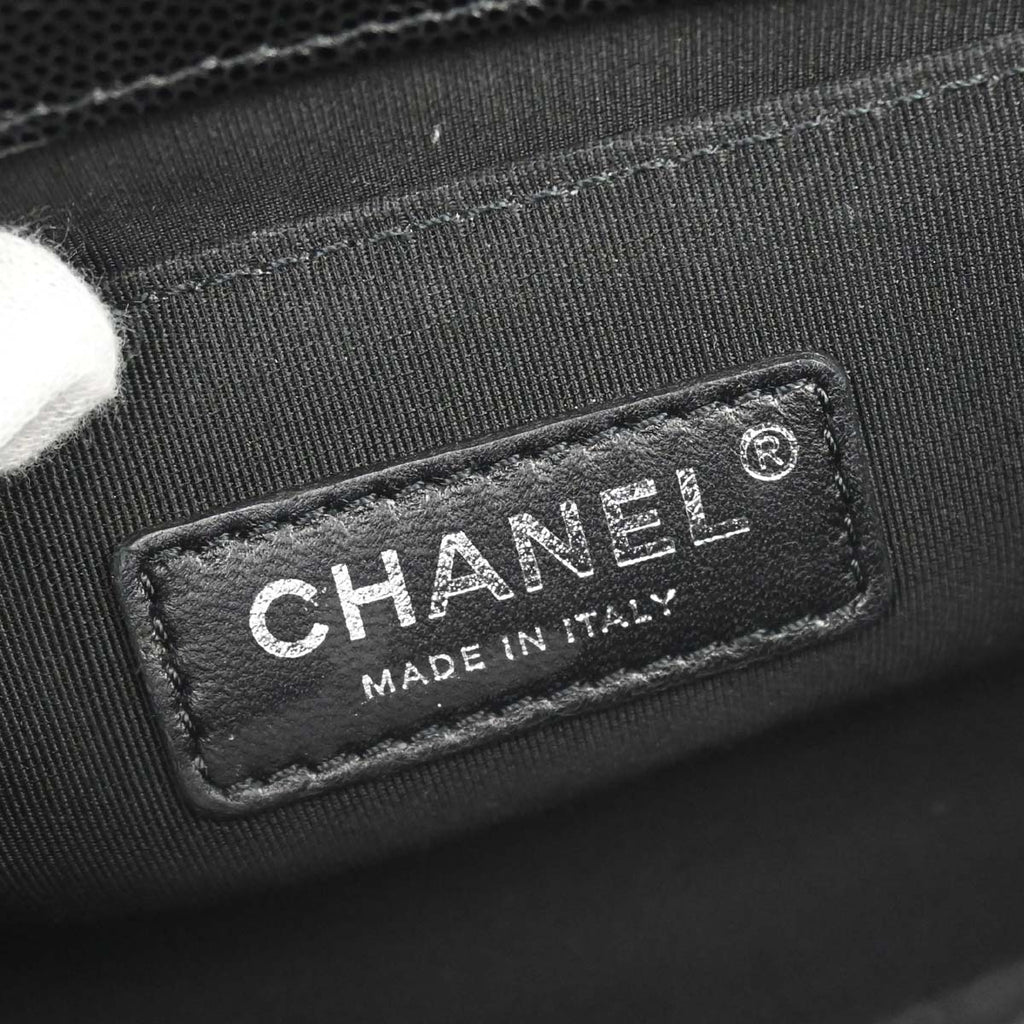 Boy Chanel Black Caviar Skin Small Chain Shoulder Bag