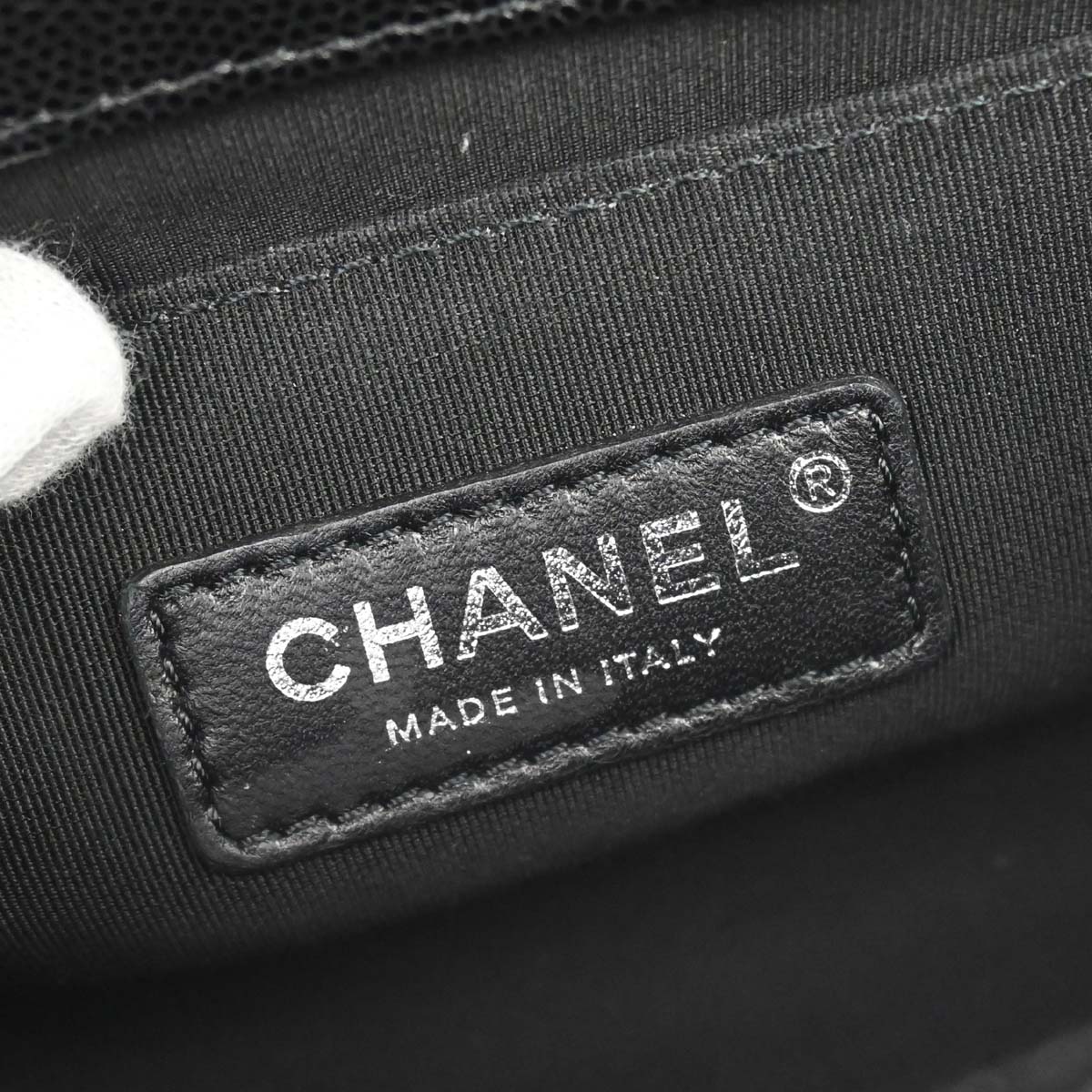 Boy Chanel Black Caviar Skin Small Chain Shoulder Bag