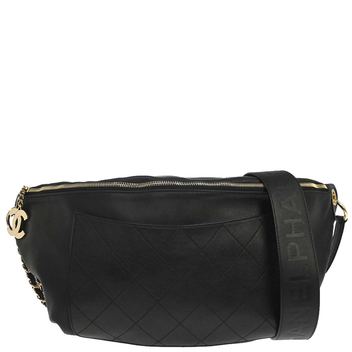 Chanel x Pharrell Williams 2019 Black Calfskin 2way Waist Bag