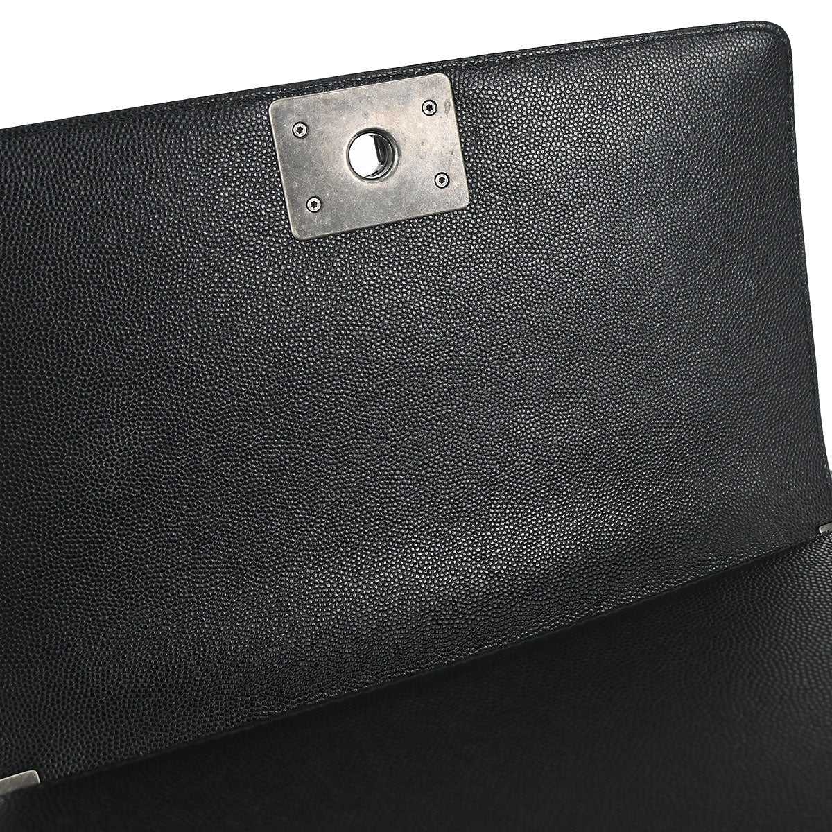 Boy Chanel 2018-2019 Black Caviar Skin Medium Chain Shoulder Bag