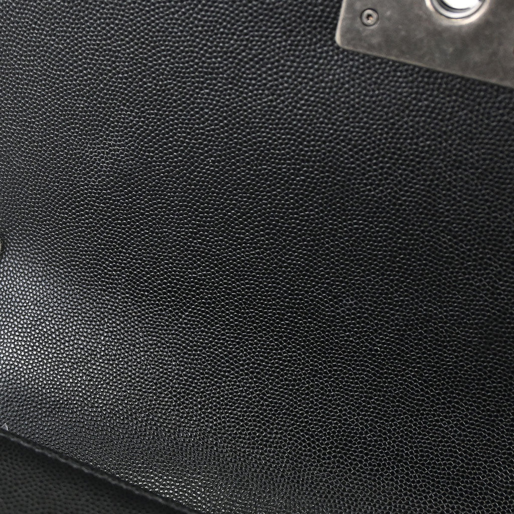 Boy Chanel 2018-2019 Black Caviar Skin Medium Chain Shoulder Bag