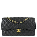 Chanel Black Caviar Skin Medium Classic Double Flap Shoulder Bag