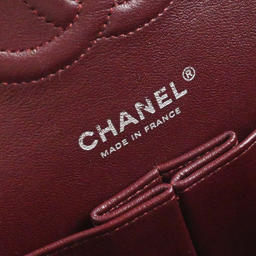 Chanel 2017-2018 Black Caviar Skin Medium Classic Double Flap Shoulder Bag