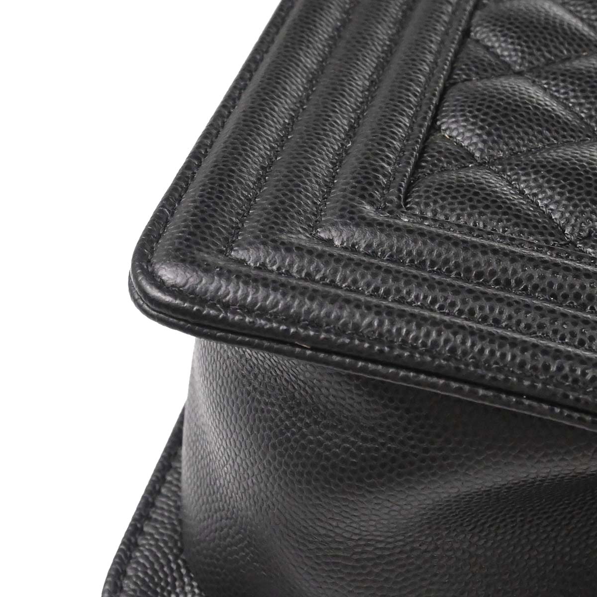 Boy Chanel 2019 Black Caviar Skin Small Chain Shoulder Bag