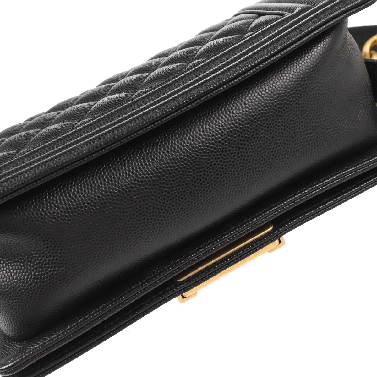 Boy Chanel 2019 Black Caviar Skin Small Chain Shoulder Bag