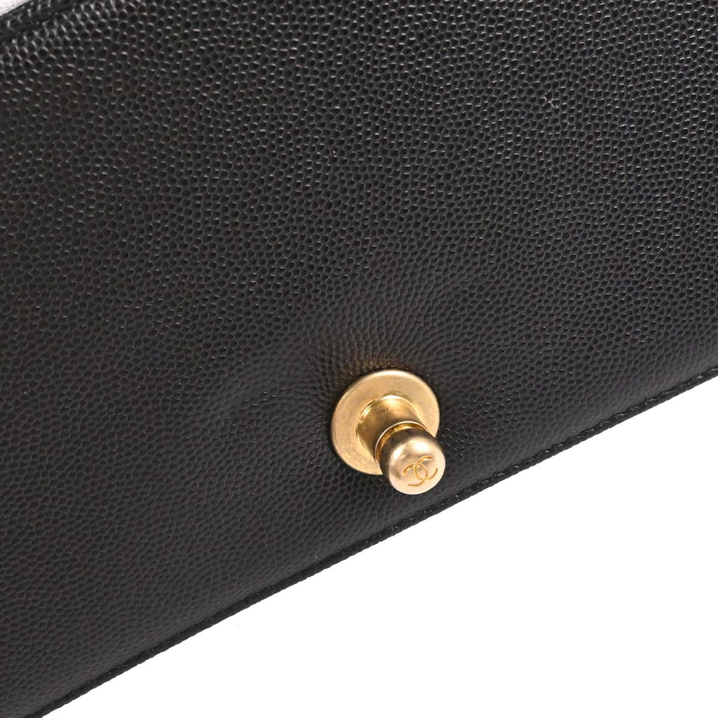 Boy Chanel 2019 Black Caviar Skin Small Chain Shoulder Bag
