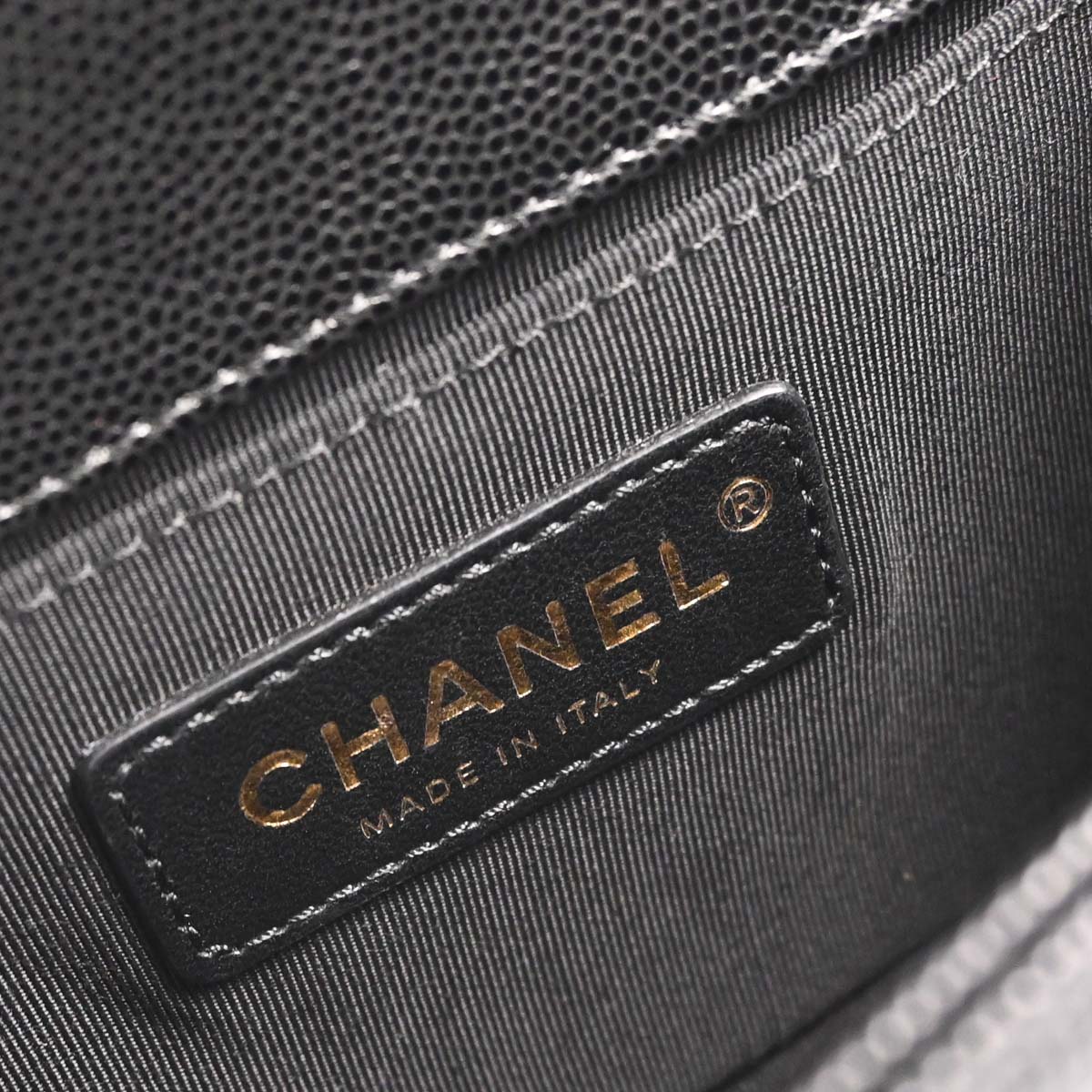 Boy Chanel 2019 Black Caviar Skin Small Chain Shoulder Bag