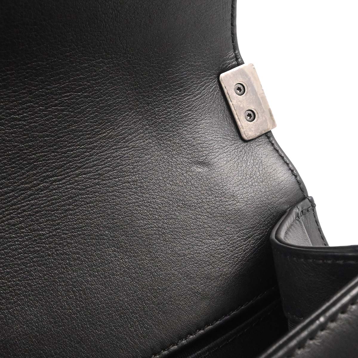 Boy Chanel Black Lambskin Medium Chain Shoulder Bag