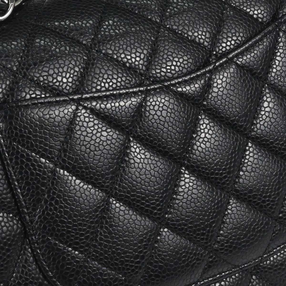 Chanel Black Caviar Skin Medium Classic Double Flap Shoulder Bag