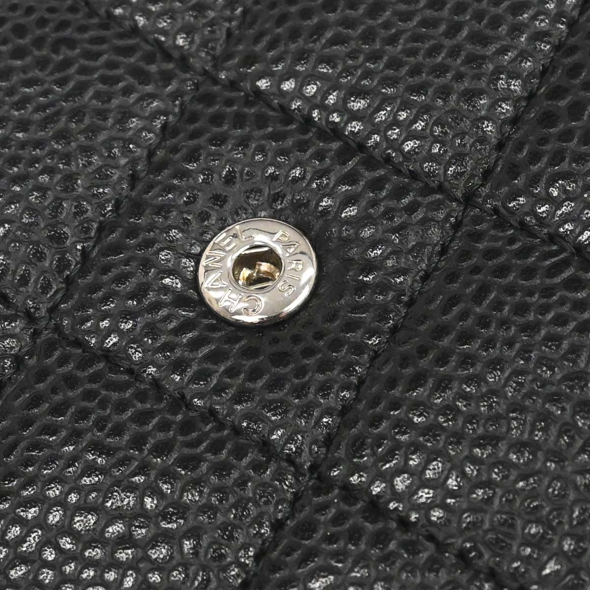 Chanel Black Caviar Skin Classic WOC Wallet on Chain Bag