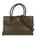 Chanel Metallic Bronze Deerskin Executive Cerf 2way Shoulder Tote Bag