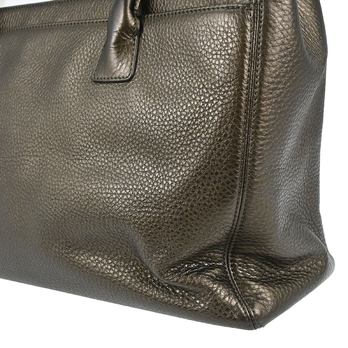 Chanel Metallic Bronze Deerskin Executive Cerf 2way Shoulder Tote Bag