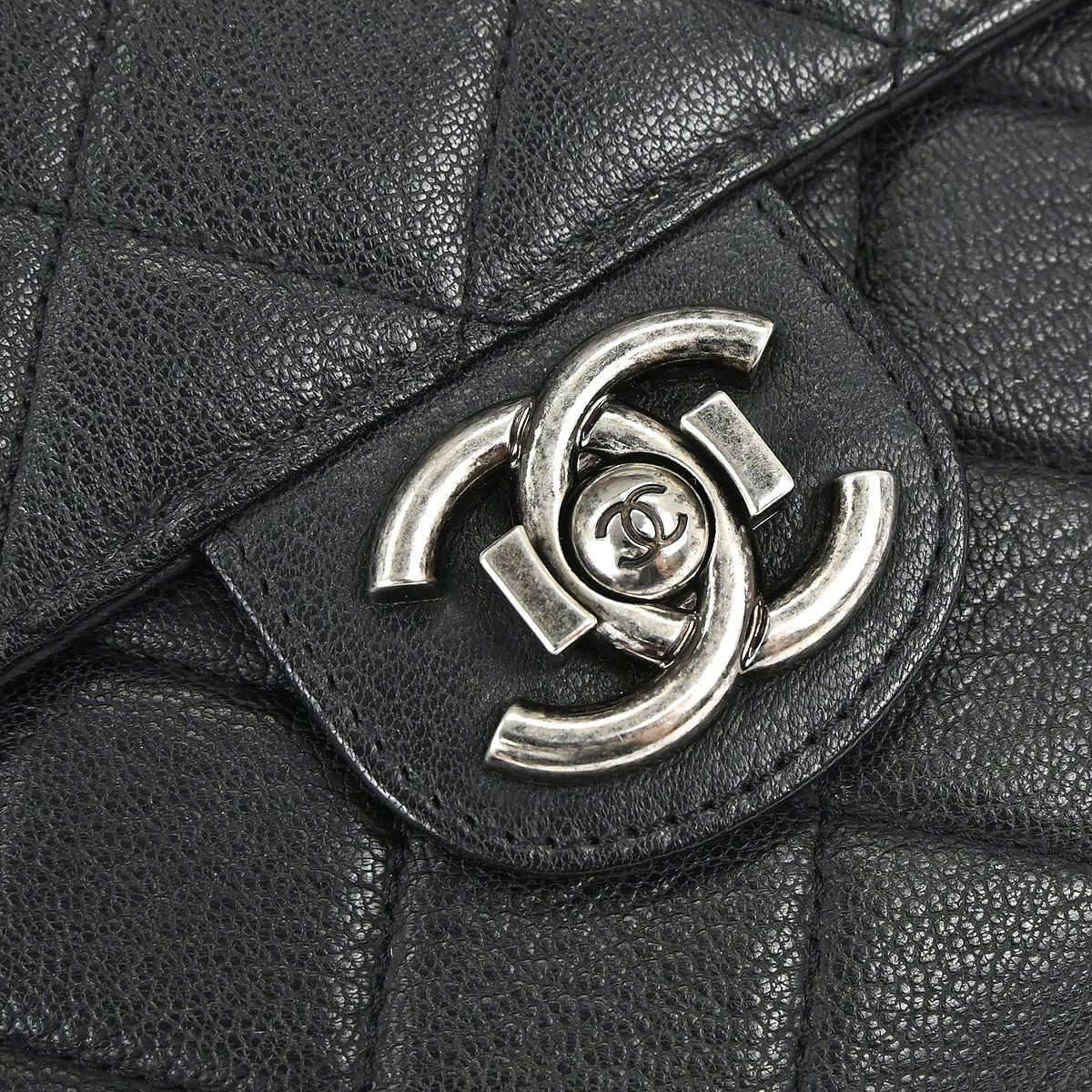Chanel 2015-2016 Black Calfskin Perfect Edge Flap Bag 2way Shoulder Handbag