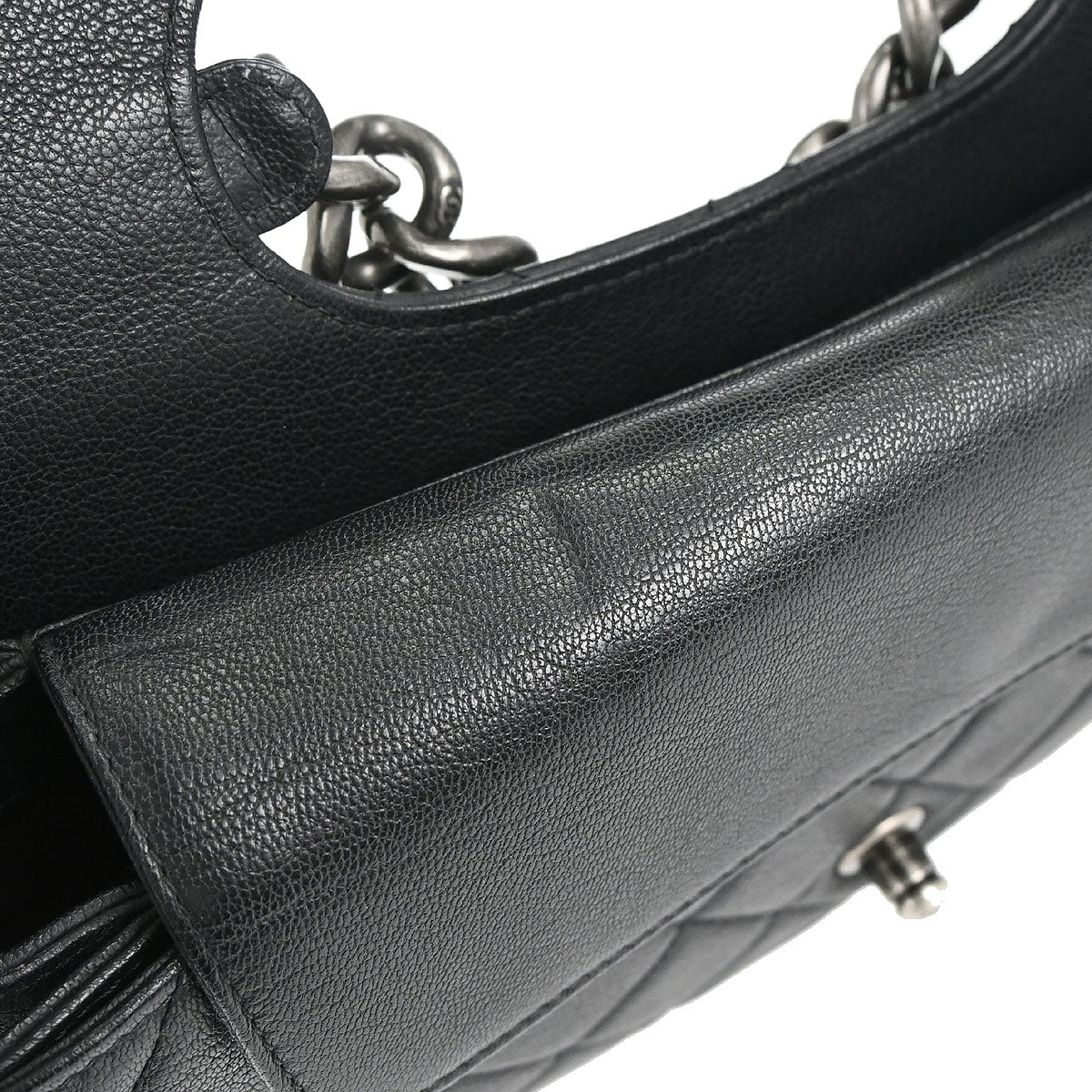 Chanel 2015-2016 Black Calfskin Perfect Edge Flap Bag 2way Shoulder Handbag