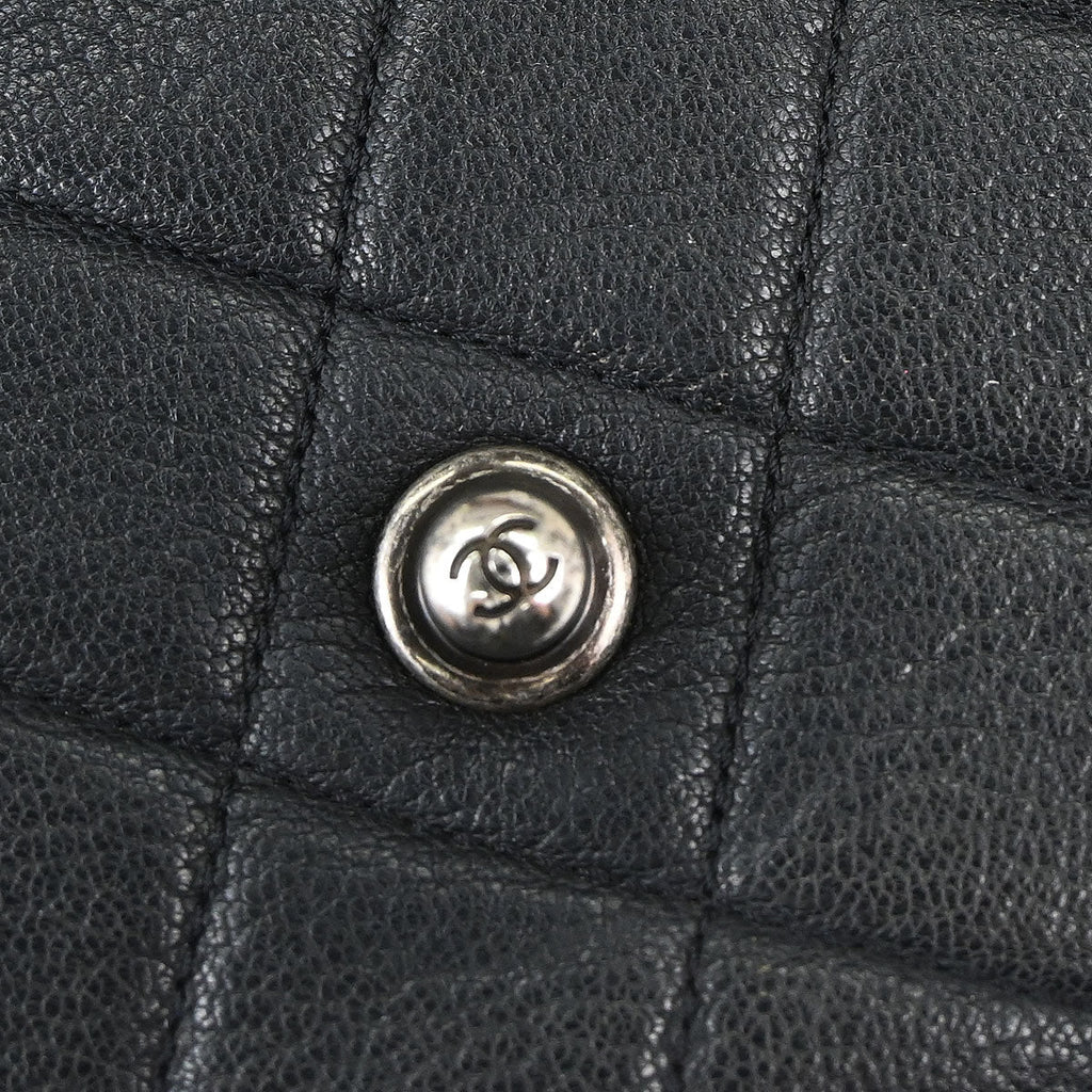 Chanel 2015-2016 Black Calfskin Perfect Edge Flap Bag 2way Shoulder Handbag