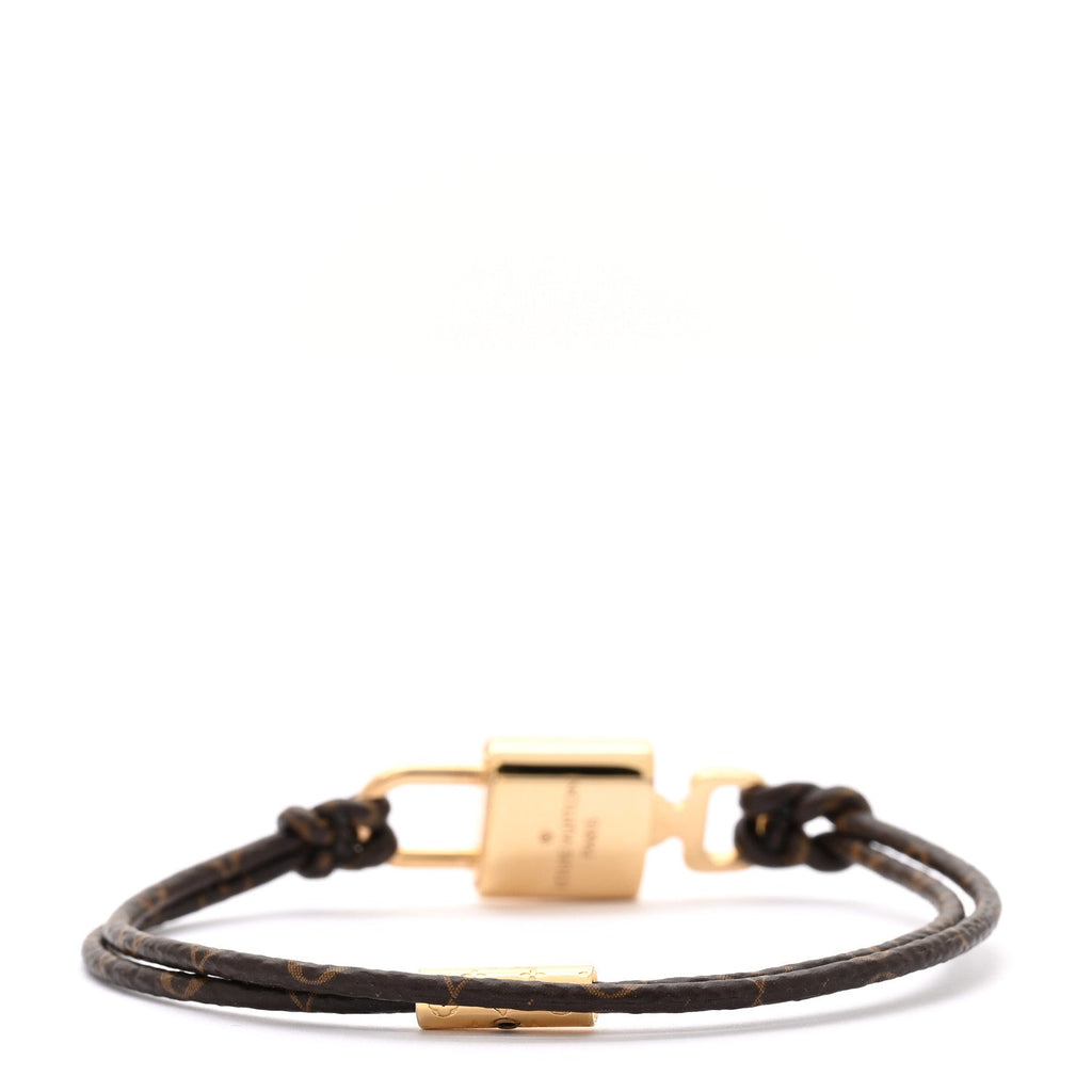 Louis Vuitton Monogram LV Padlock Bracelet 19