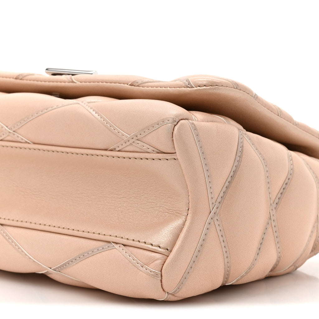 Louis Vuitton Lambskin Malletage GO-14 PM Champagne