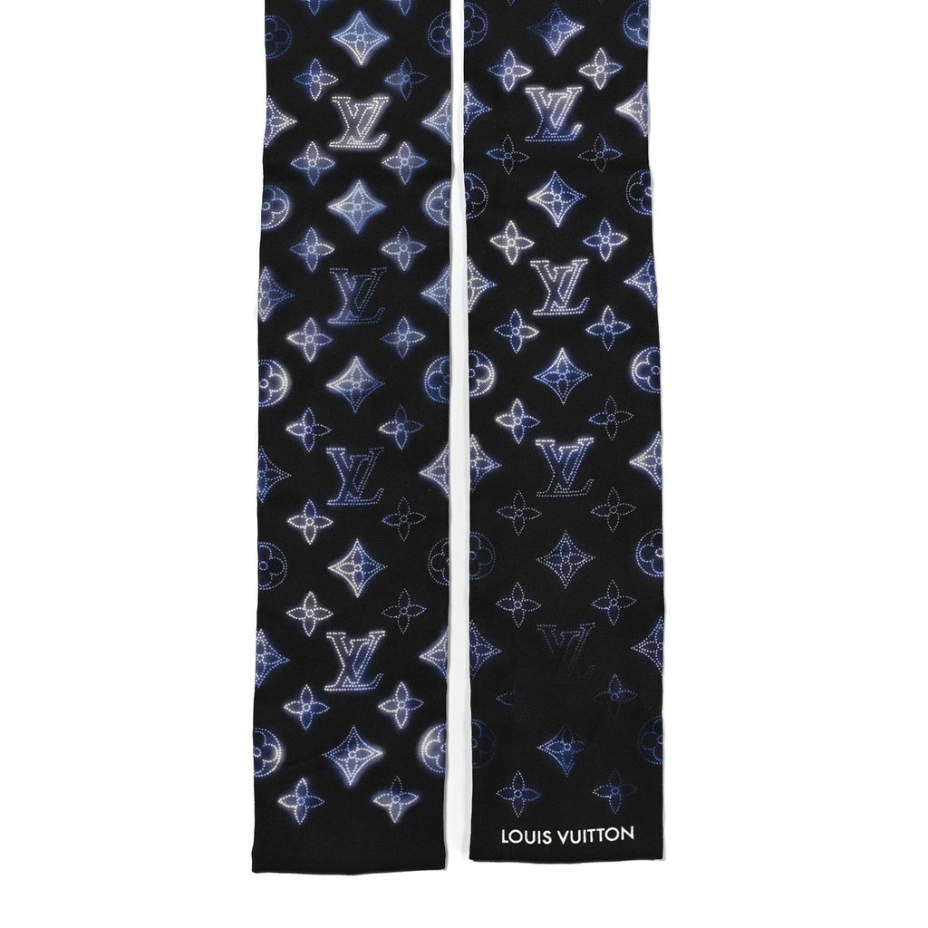 Louis Vuitton Silk Monogram Flight Mode Bandeau Blue