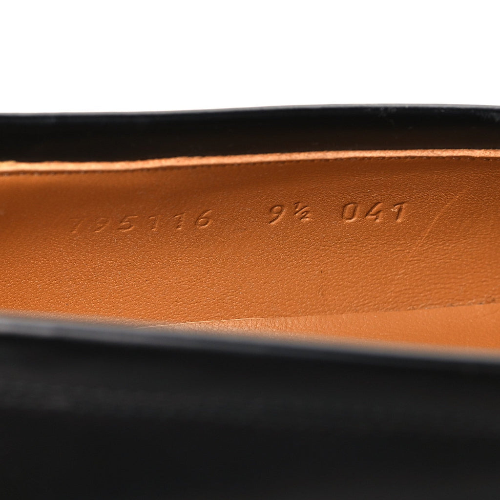 Gucci Betis Glamour Calfskin Mens Jordaan Loafers 9.5 Black