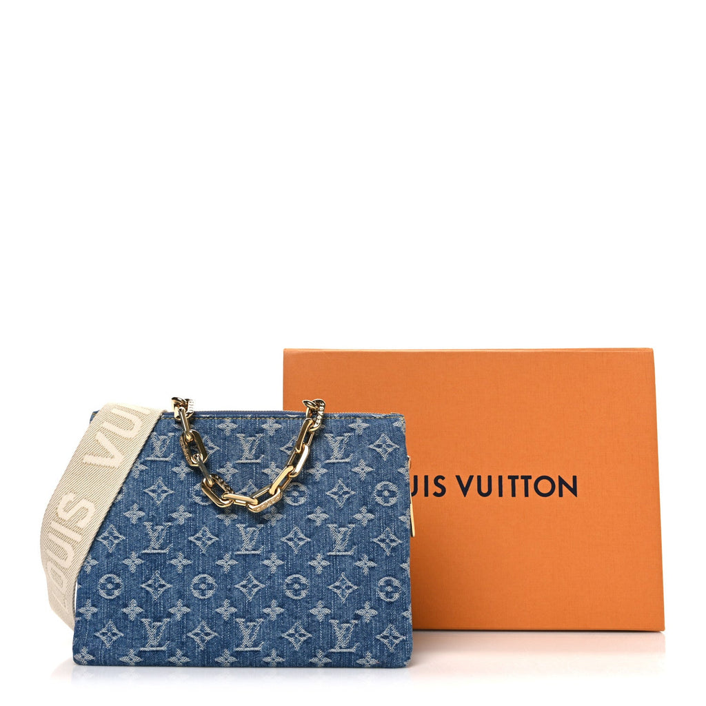Louis Vuitton Monogram Denim Coussin PM Blue