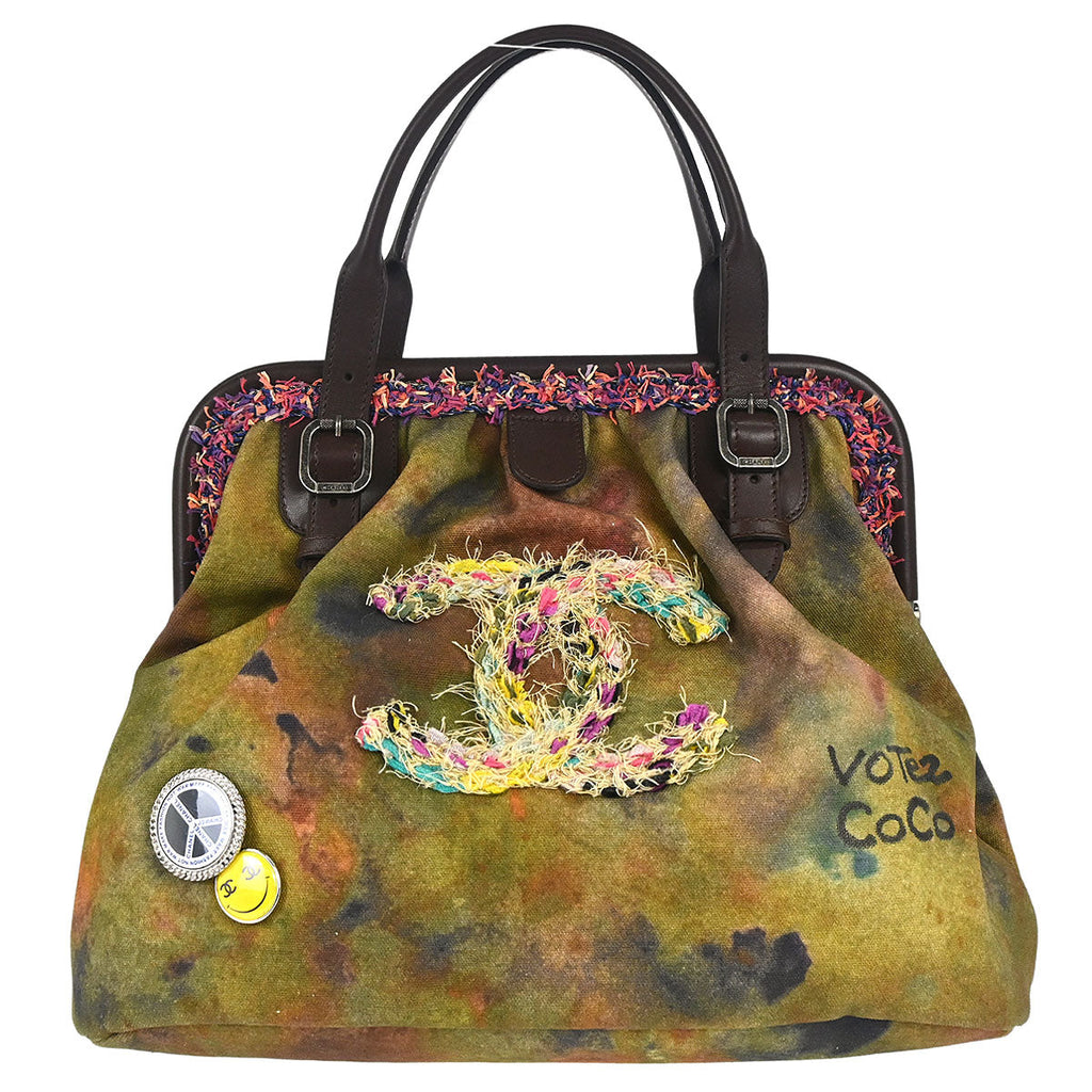 Chanel Graffiti On The Pavement Bowling Bag