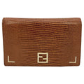 FENDI Tan Lizard Wallet