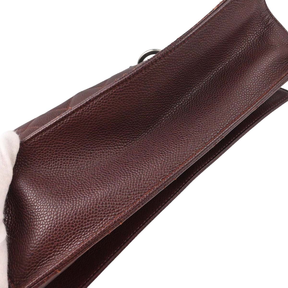 Chanel Brown Caviar Skin Retro Class 2way Shoulder Handbag