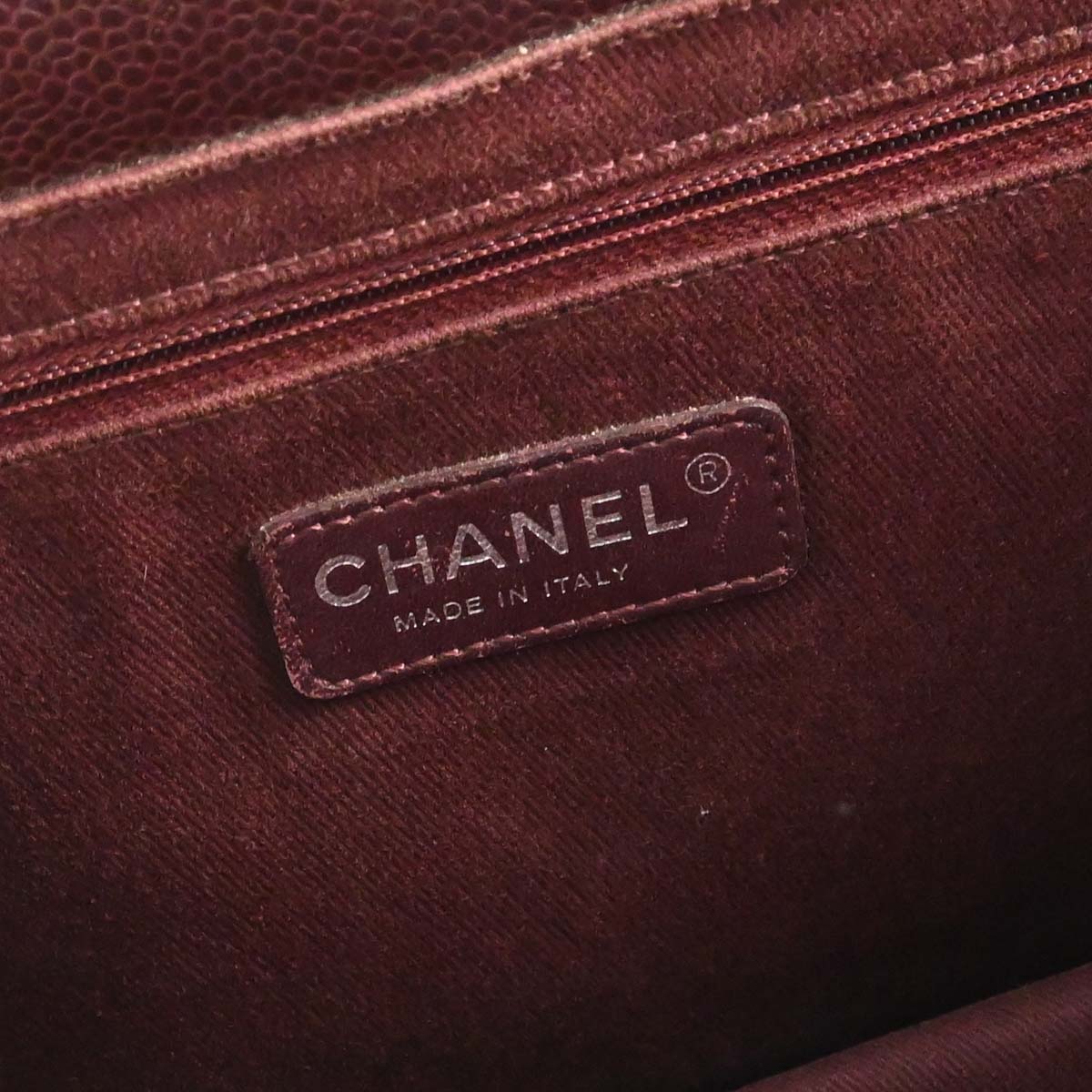Chanel Brown Caviar Skin Retro Class 2way Shoulder Handbag